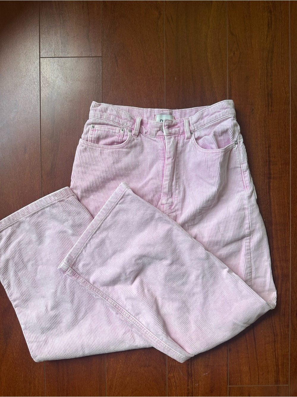 BDG Light Pink Corduroy wide-Leg Jeans
